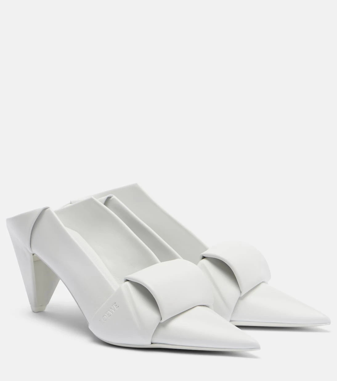 Loewe - Origami leather mules
