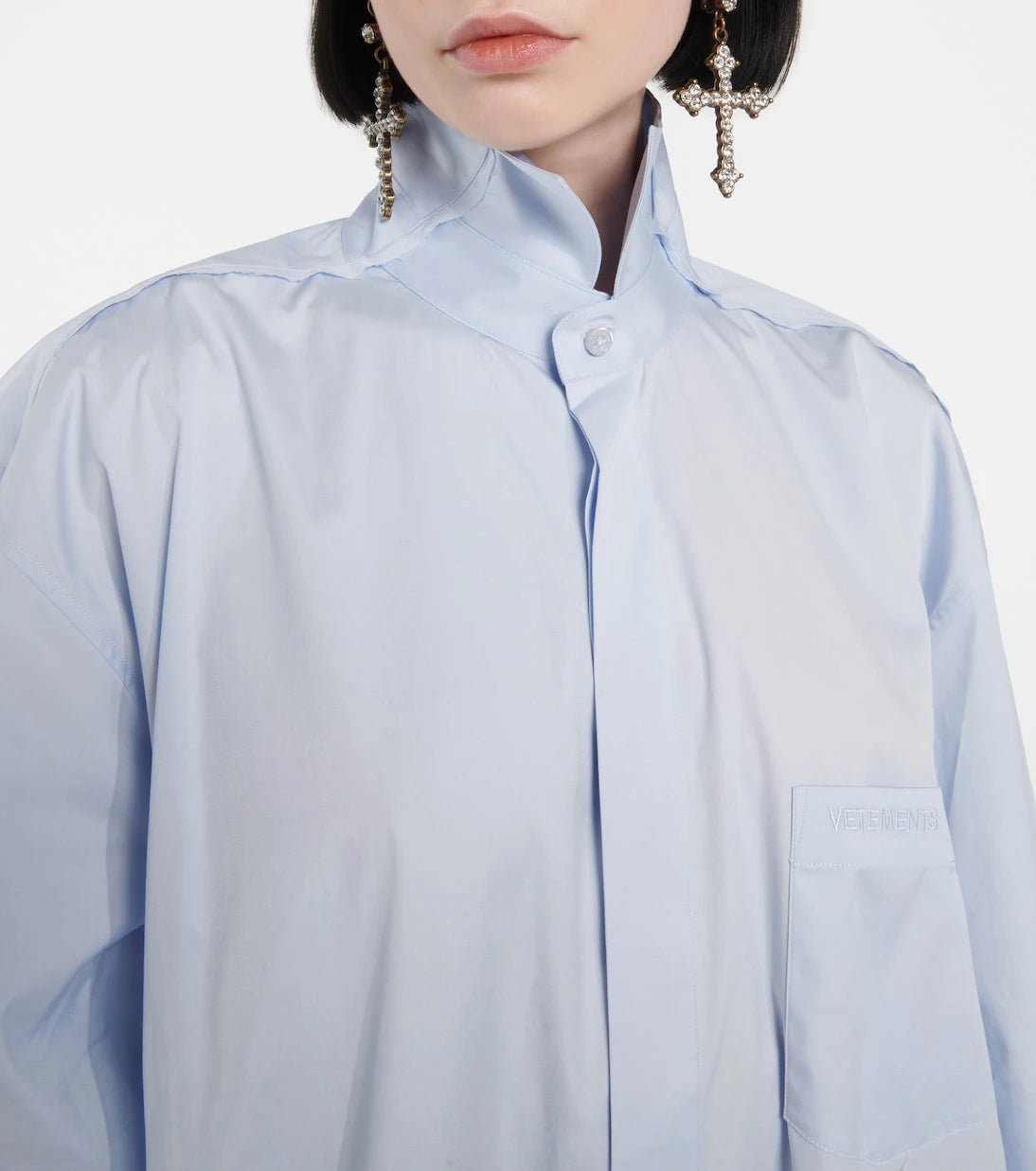 Vetements - Deconstructed cotton shirt dress