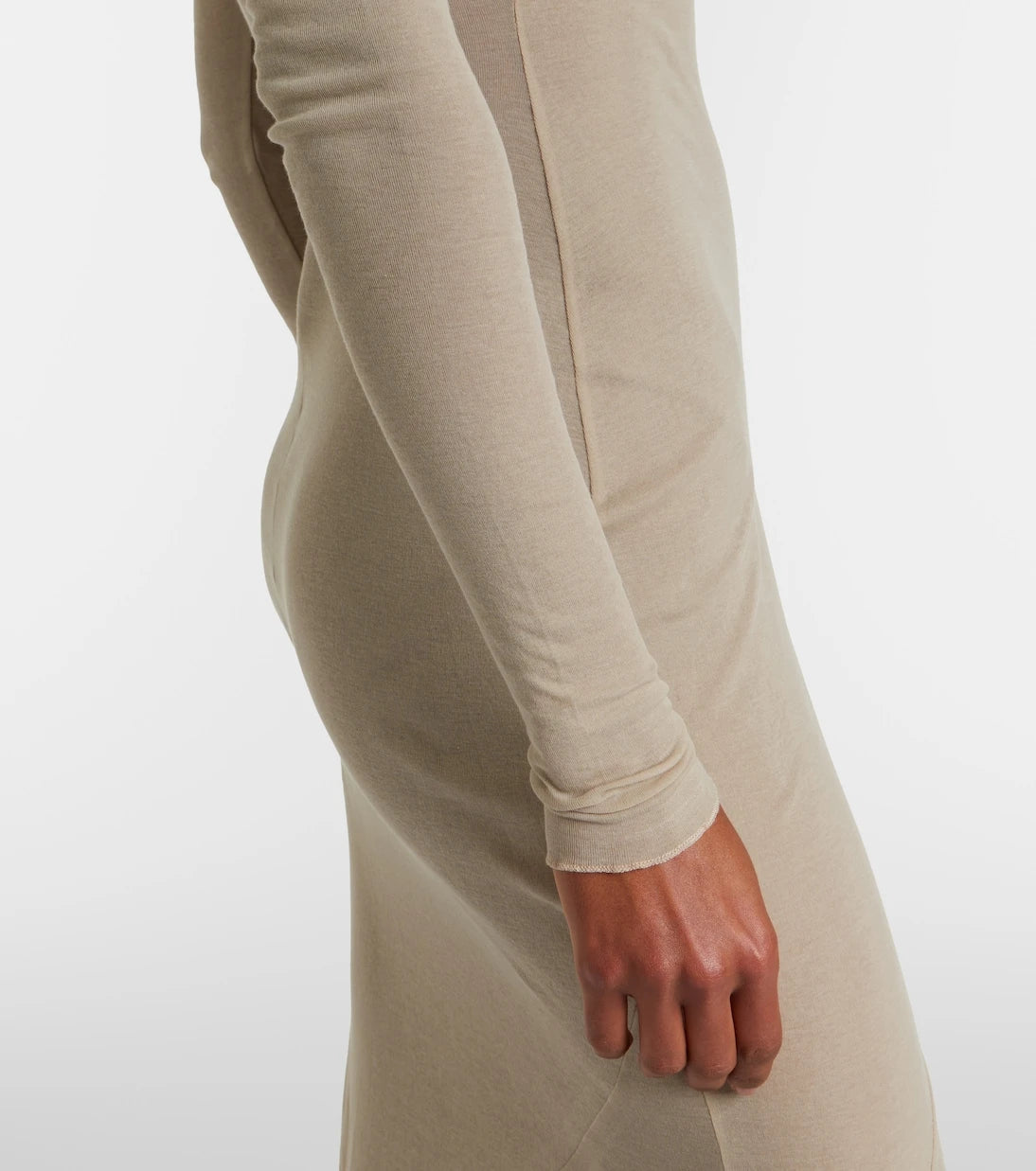 Mugler - Cotton jersey gown