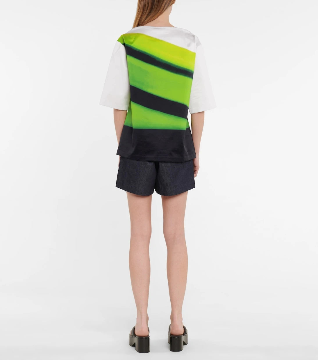 Dries Van Noten - Striped cotton satin top