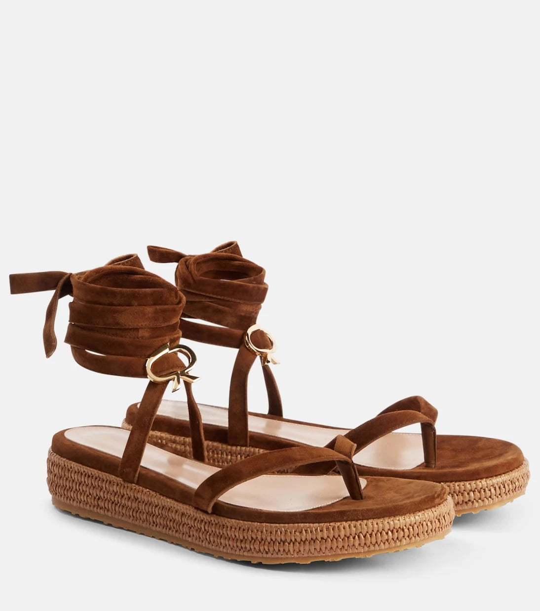 Gianvito Rossi - Suede espadrille sandals