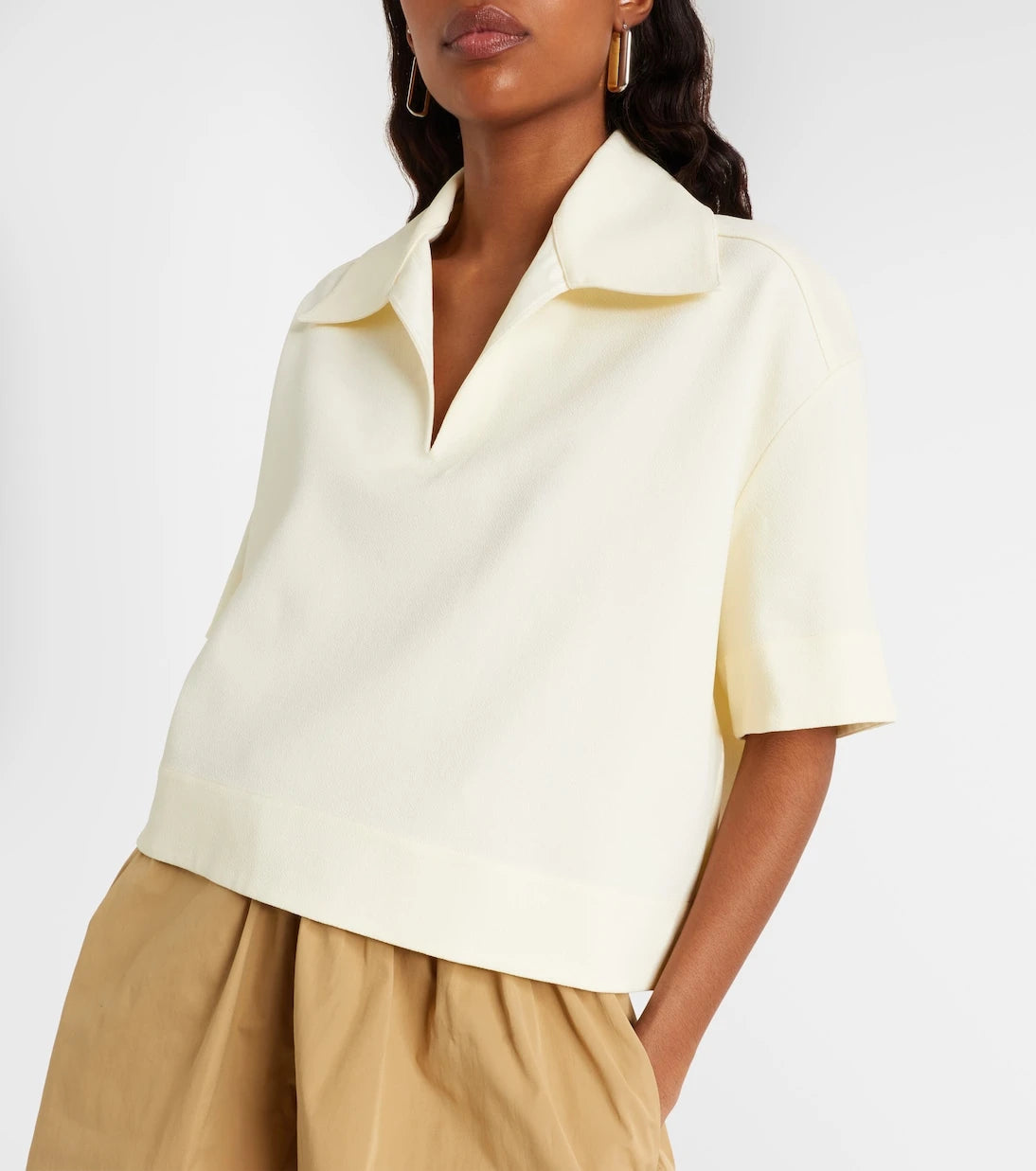 Jil Sander - Örme polo tişört