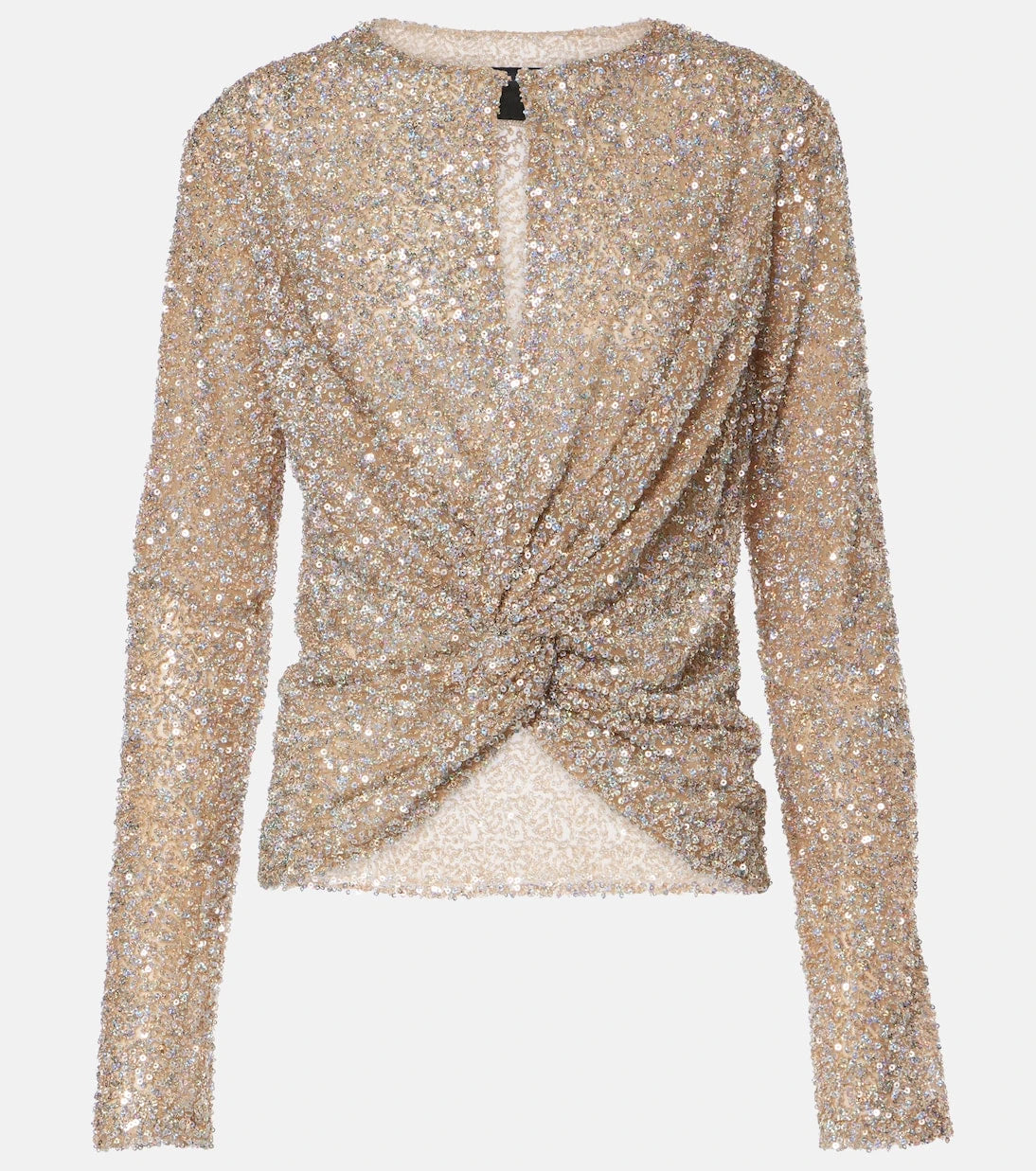 Costarellos - Noa sequined cutout top