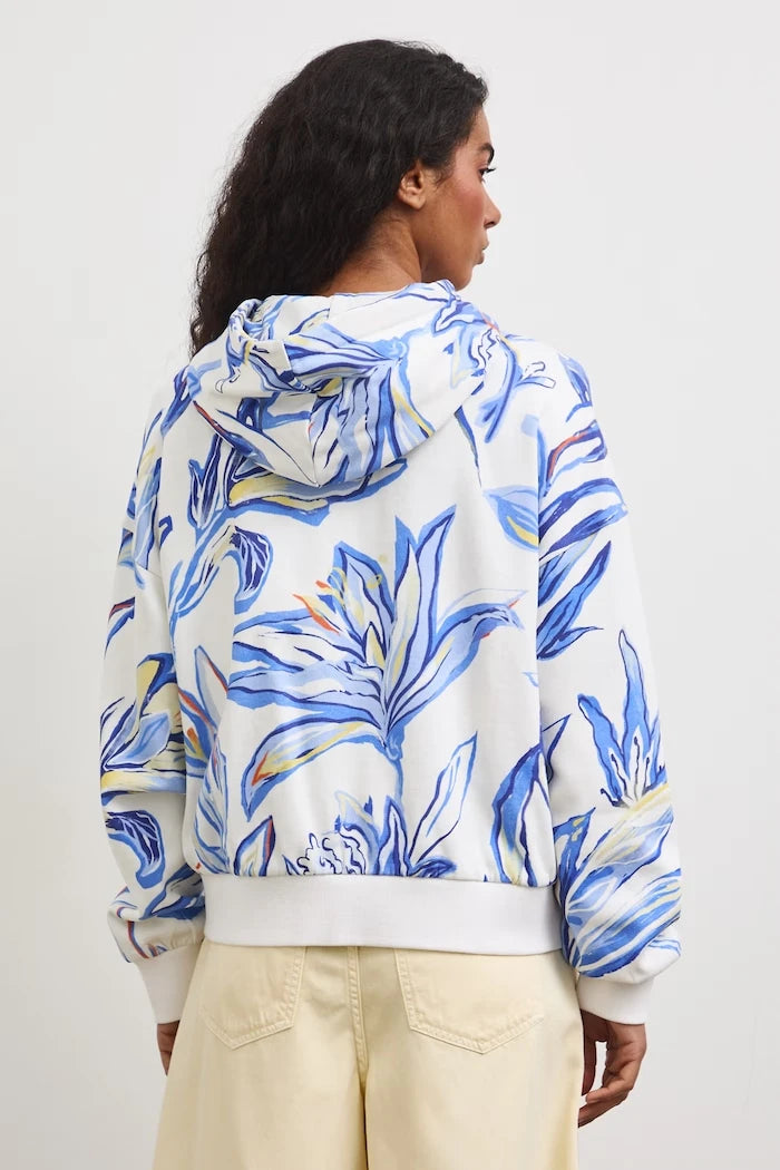 Medicine fermuarlı ve kapüşonlu kadın pamuklu sweatshirt
