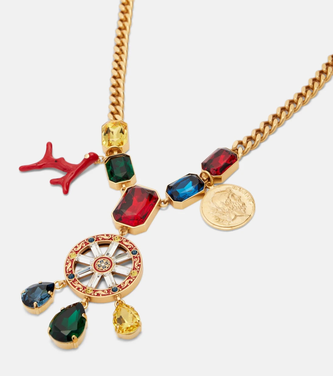 Dolce&Gabbana - Carretto embellished pendant necklace