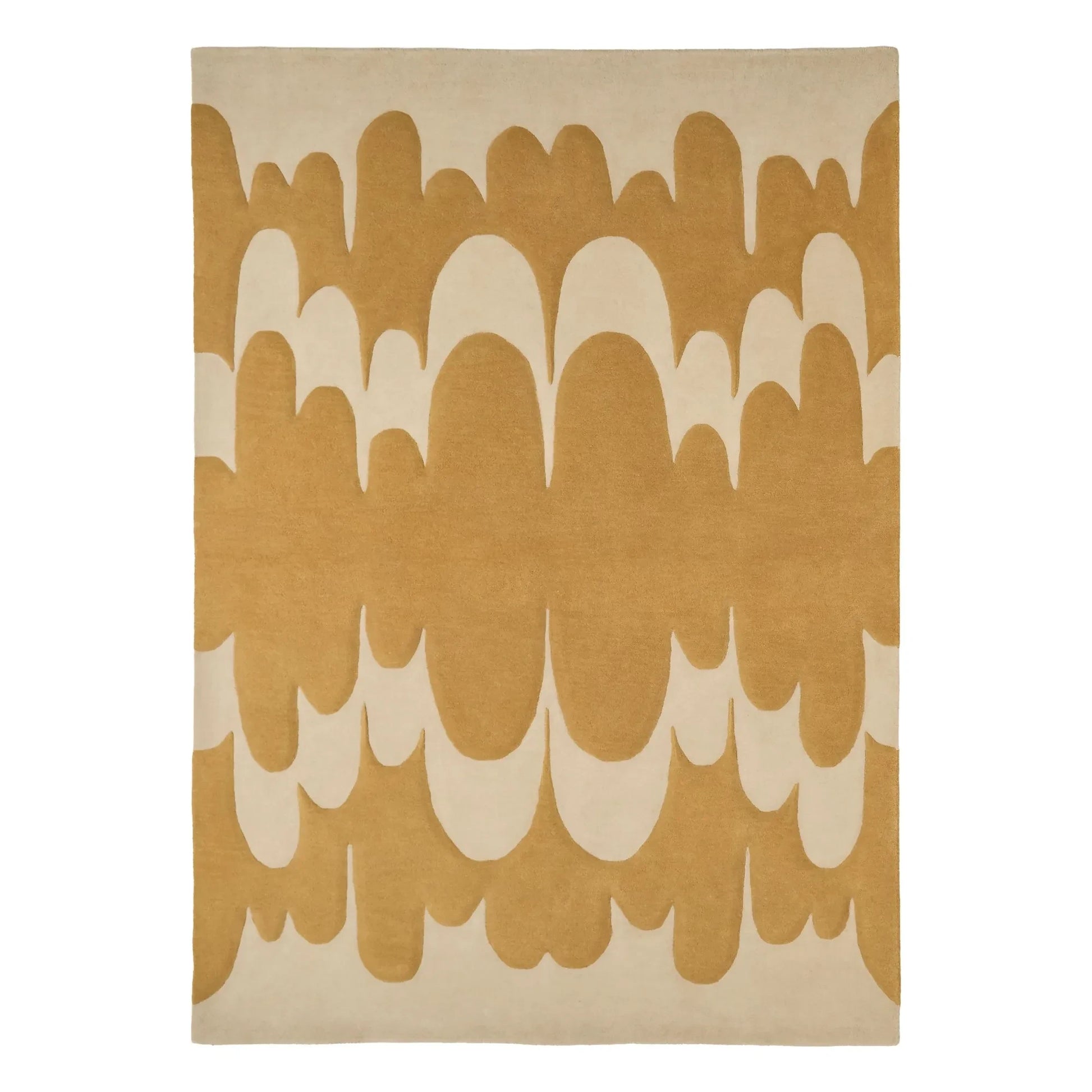 Nanimarquina - Echo wool rug, Lucia Eames | Ochre