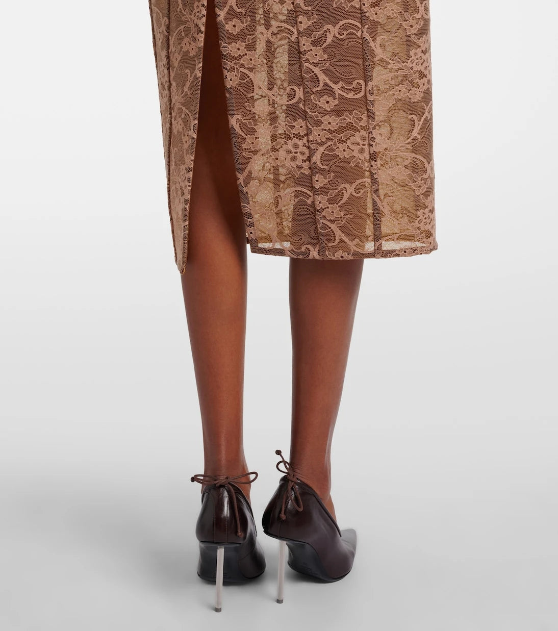 Acne Studios - Floral lace midi skirt