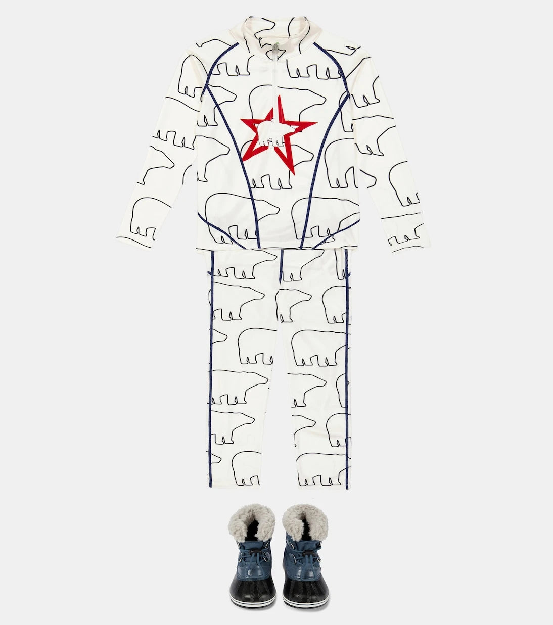 Perfect Moment Kids - Printed fleece leggings