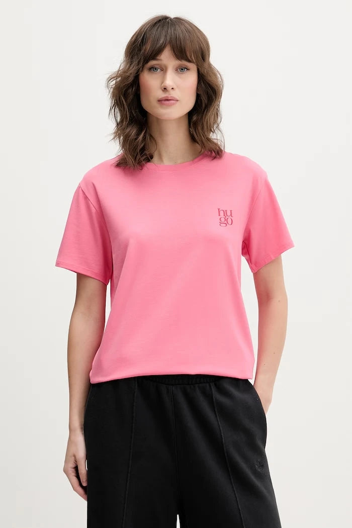 HUGO kadın modal tişört CASUAL T-SHIRT