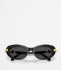 Swarovski Black Acetate Oval SK6042 Sunglasses 100187