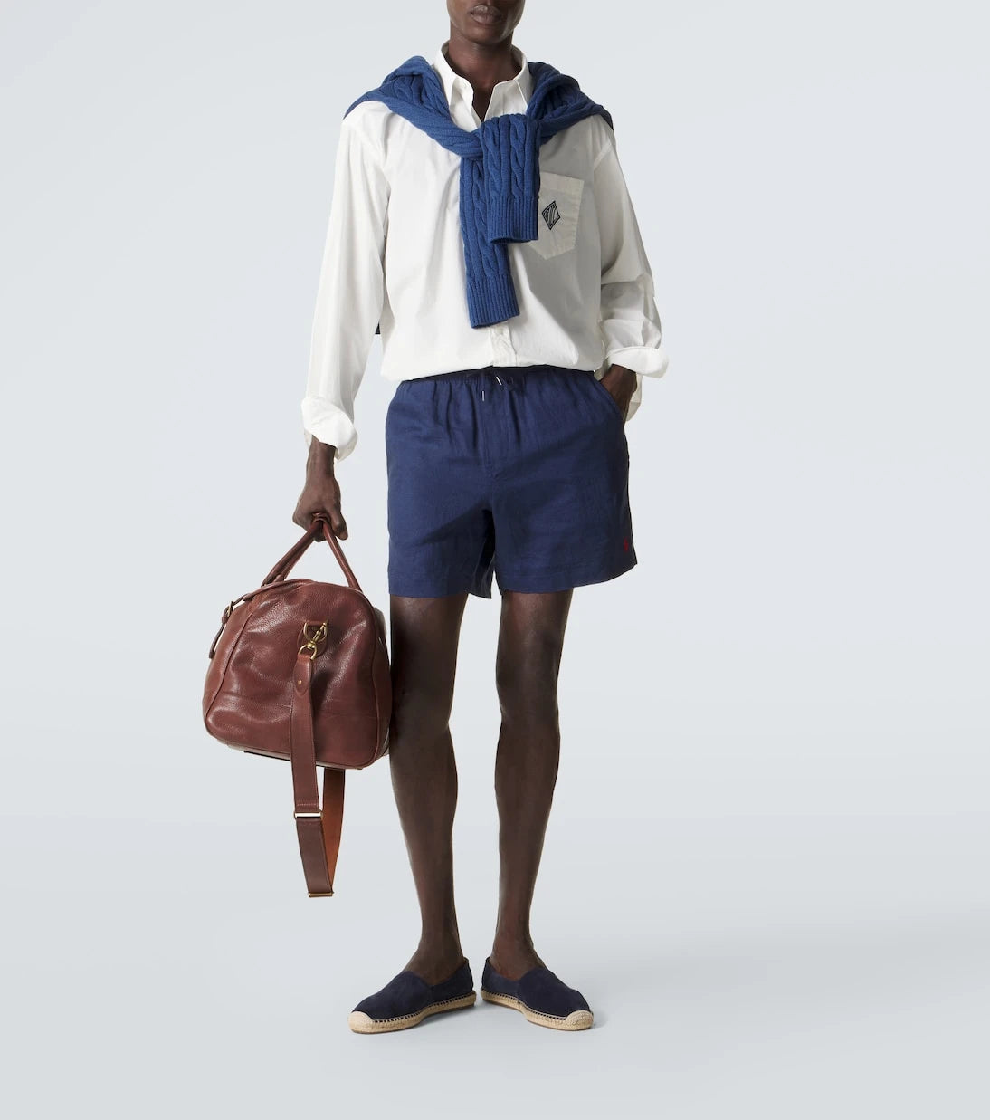 Ralph Lauren Purple Label - Embroidered cotton poplin shirt