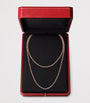 Small Rose Gold Santos de Cartier Long Chain Necklace