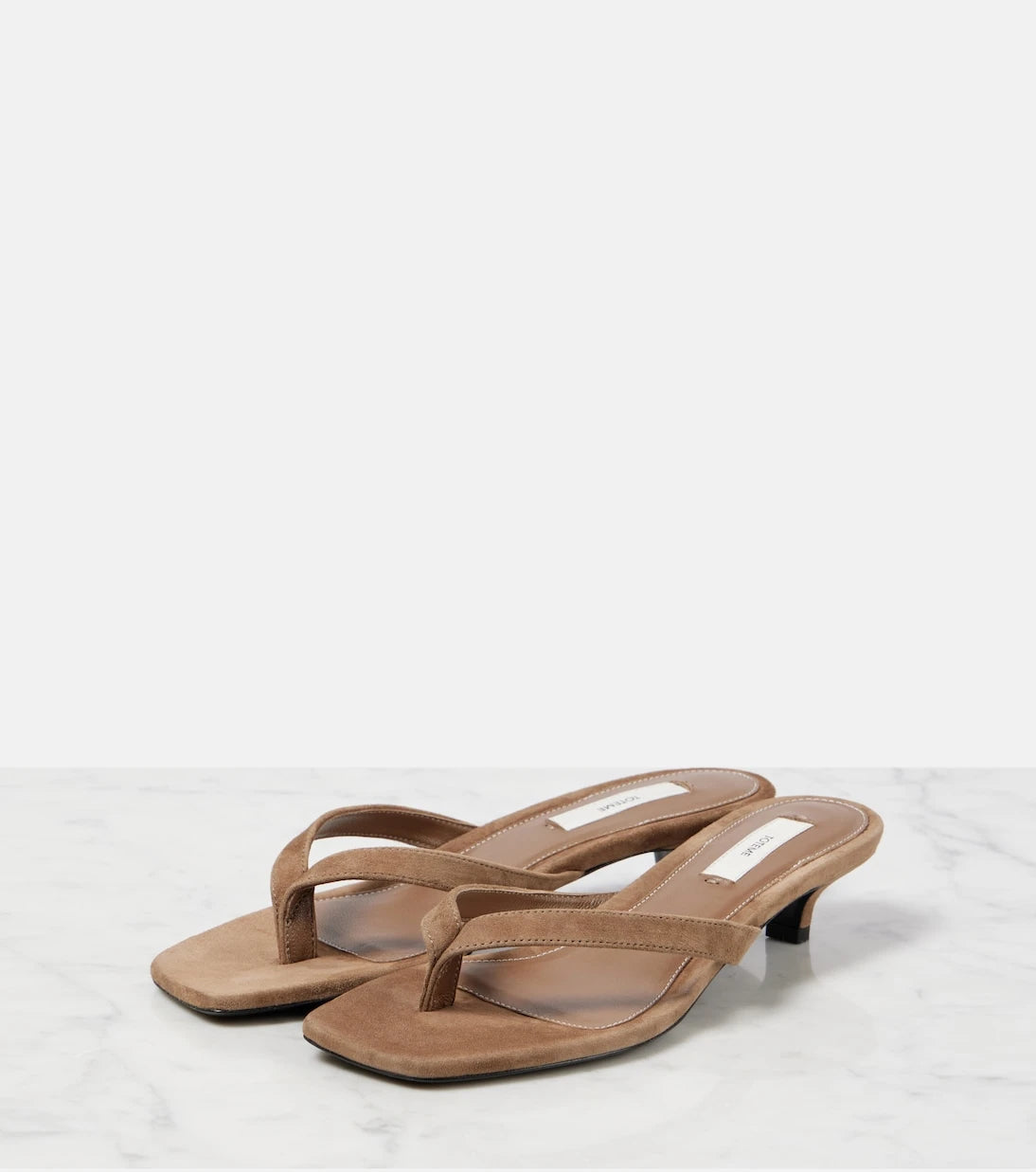 Toteme - Suede thong sandals