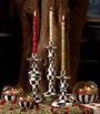 Large Courtly Check Candlestick (35.5cm)