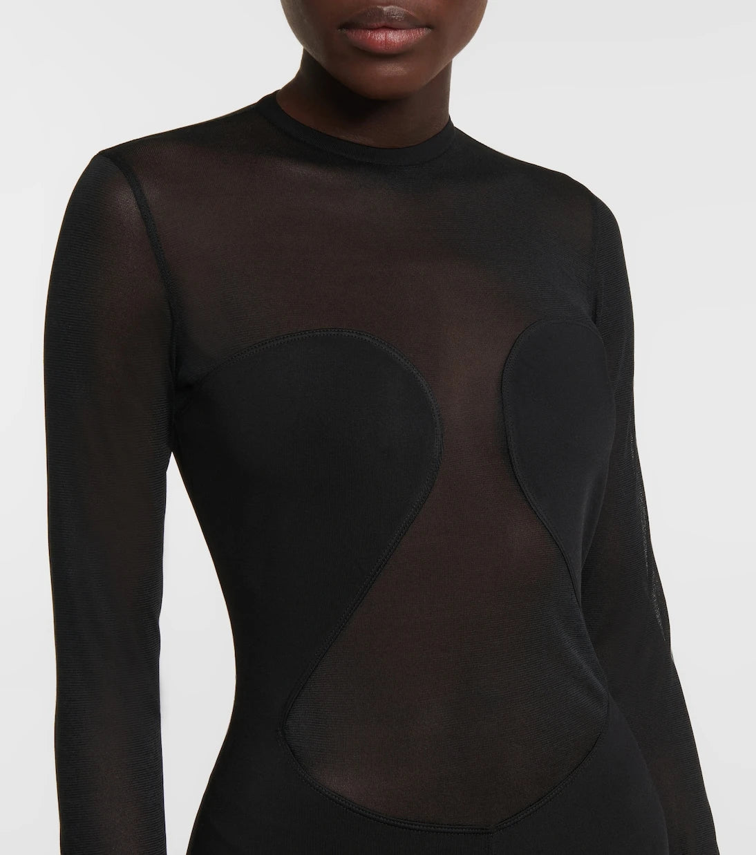Alaïa - جمبسوت بألواح شبه شفافة