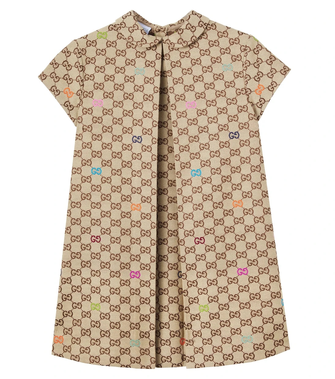Gucci Kids - فستان من مزيج القطن GG