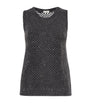 Brunello Cucinelli Grey Dazzling Mesh Knitted Vest