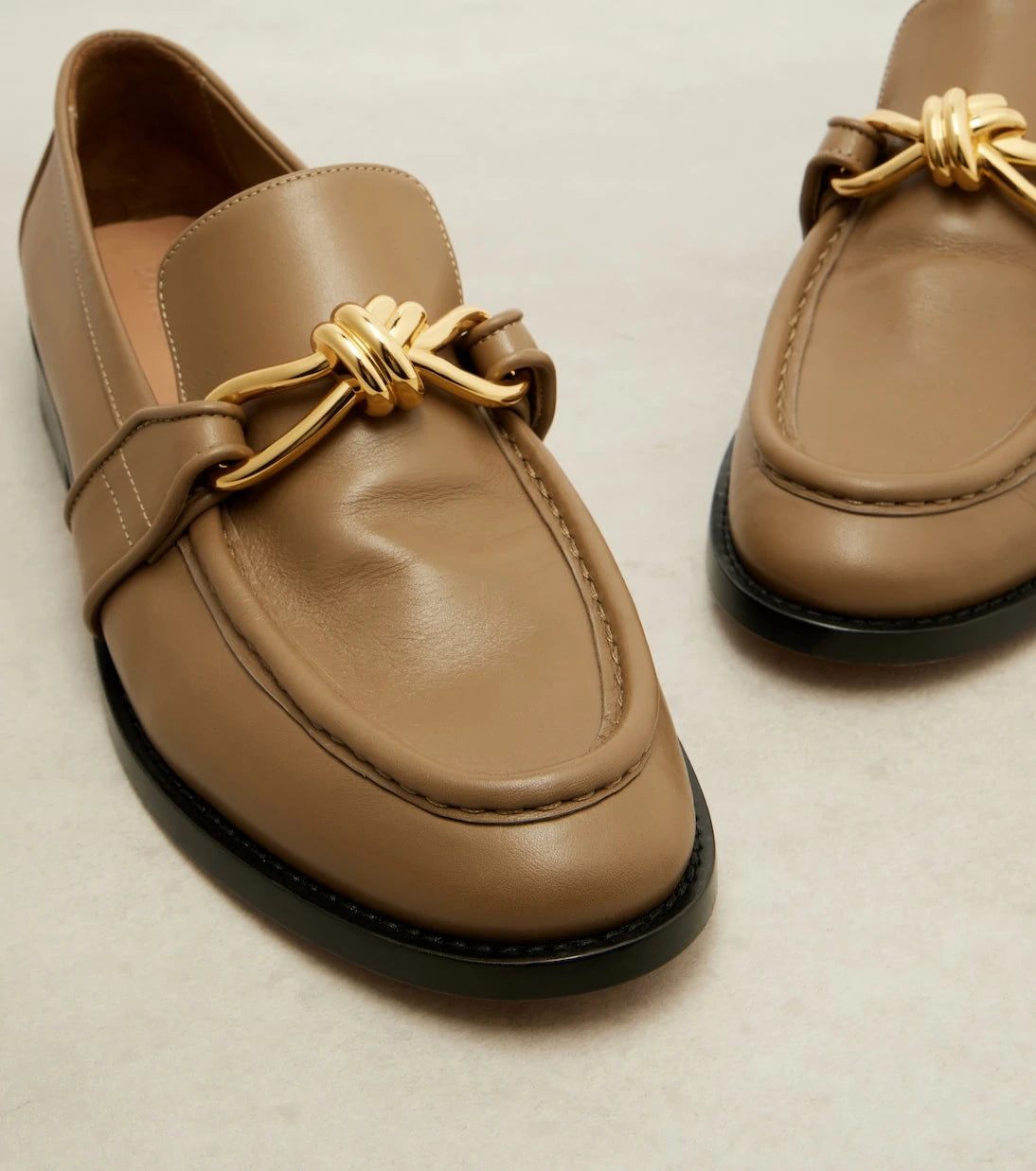Bottega Veneta - Astaire Knot leather loafers