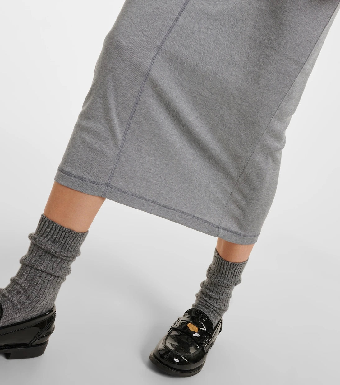 Miu Miu - Silk midi skirt