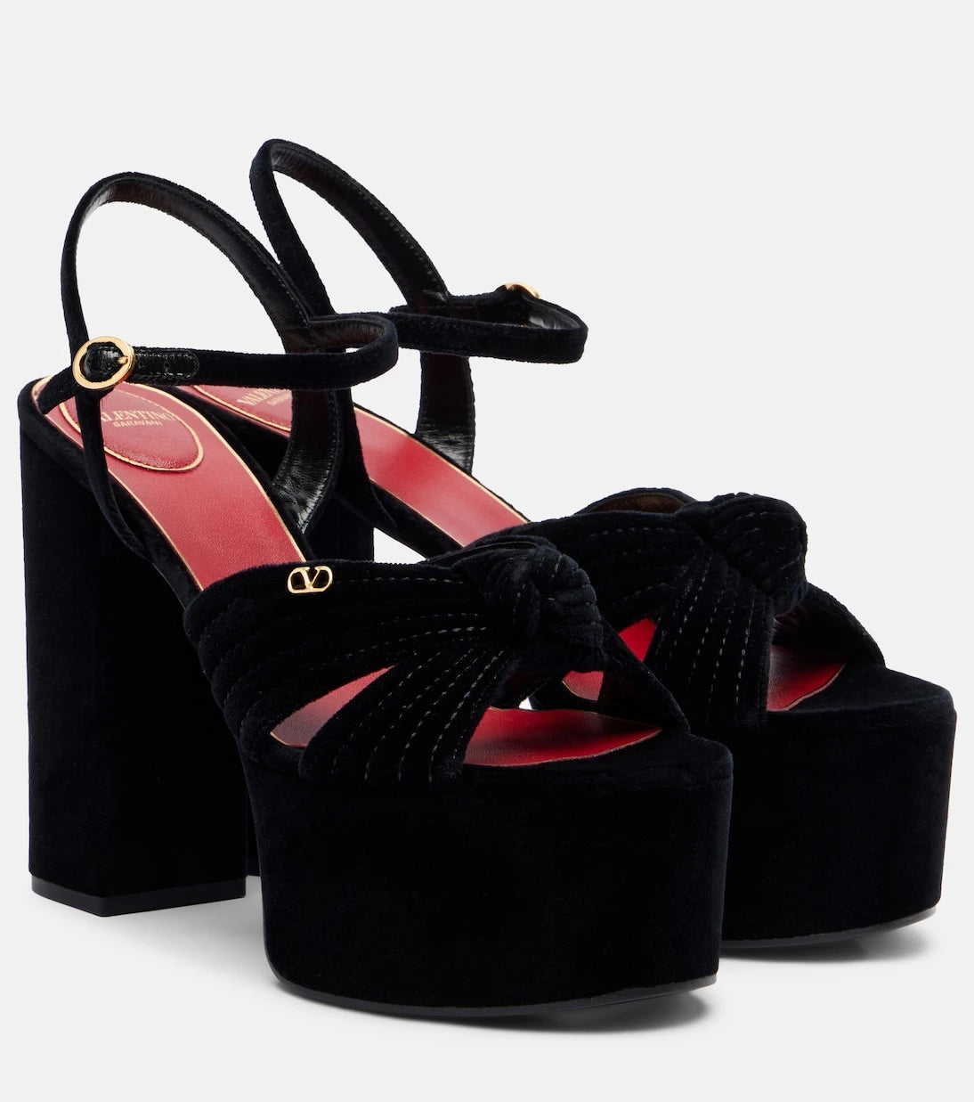 Valentino Garavani - Crasher 125 velvet platform sandals