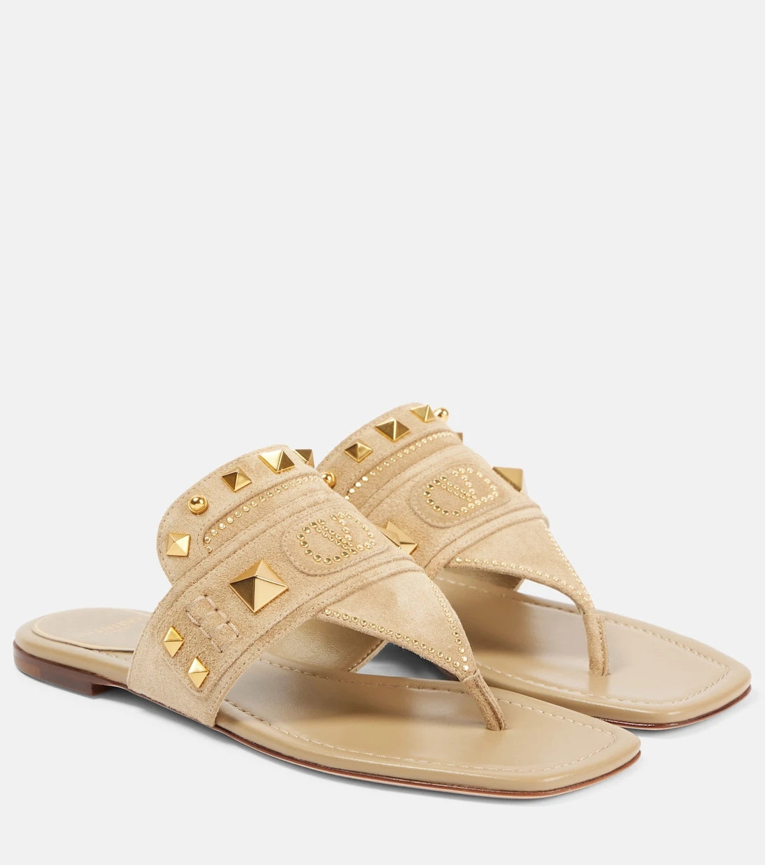 Valentino Garavani - Plaster Caster suede thong sandals