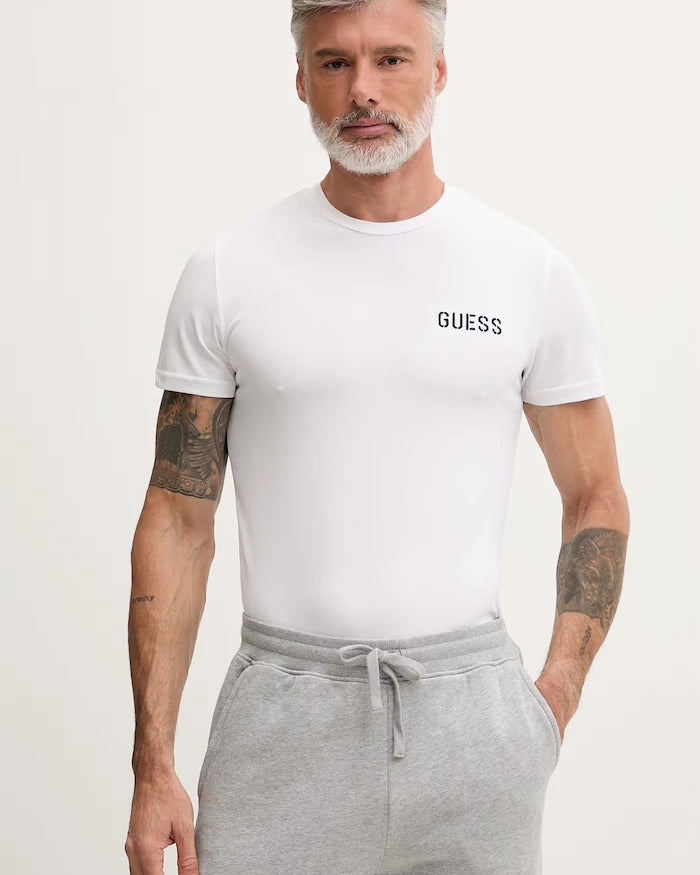 Guess Erkek Pamuk ve Elastanlı Tişört ANDREW