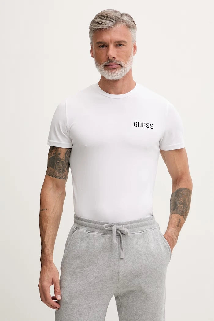 Guess Erkek Pamuk ve Elastanlı Tişört ANDREW