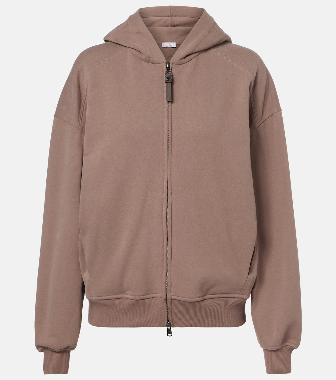 Brunello Cucinelli - Cotton jersey zip-up hoodie