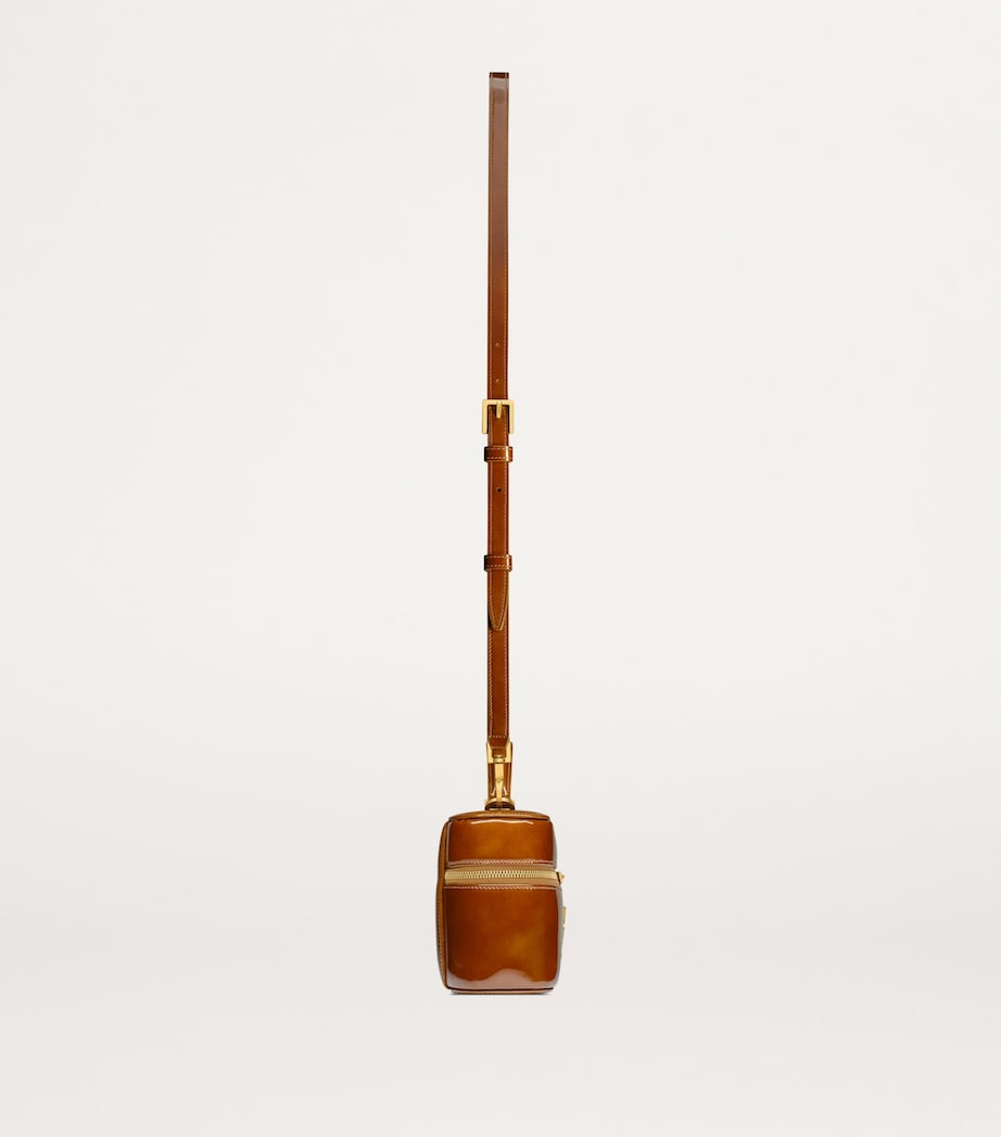 Saint Laurent Mini Patent Leather Gaby Top-Handle Bag