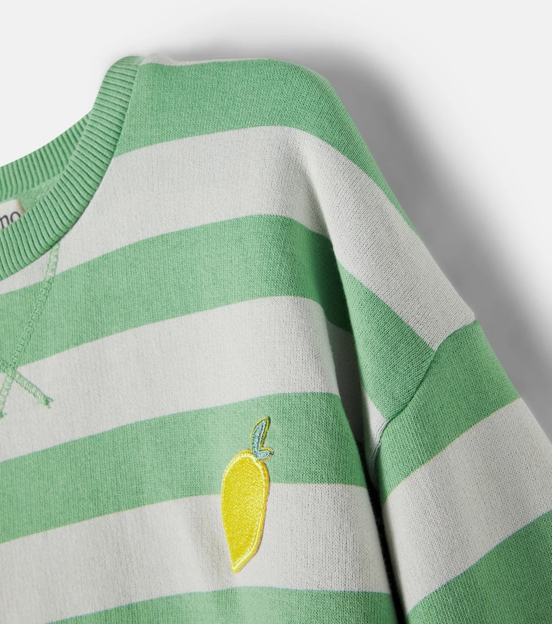 Cozmo - Dan striped cotton fleece sweatshirt