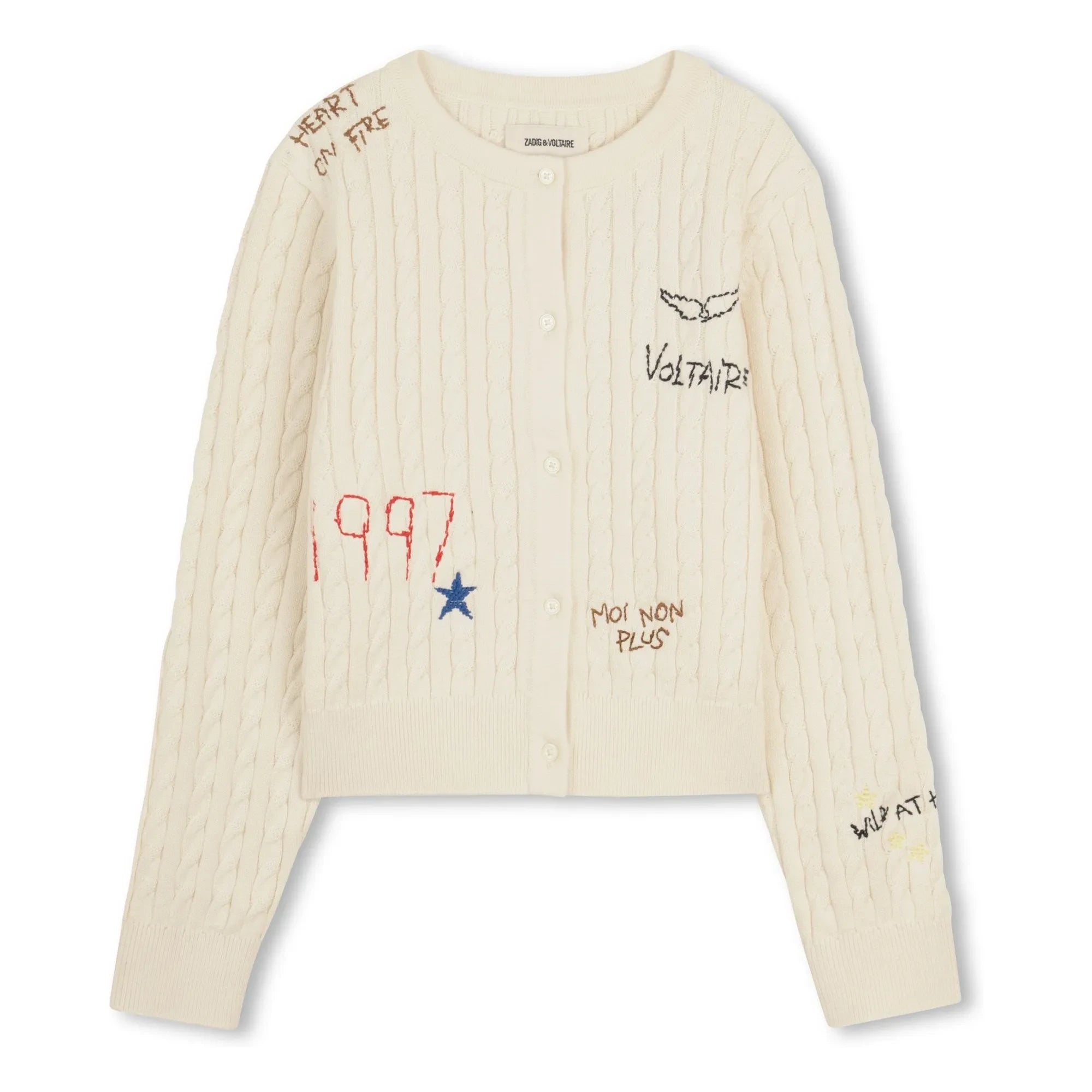Zadig & Voltaire - Tag Twisted Cardigan | Ecru