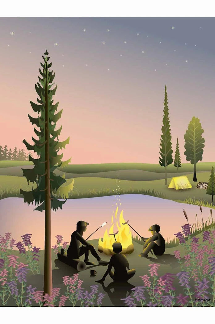Vissevasse Постер Campfire 50x70 cm