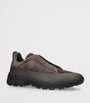 Zegna Suede Triple Stitch Monte Sneakers