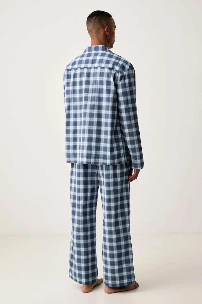 Pamuktan İki Parçalı Erkek Pijama