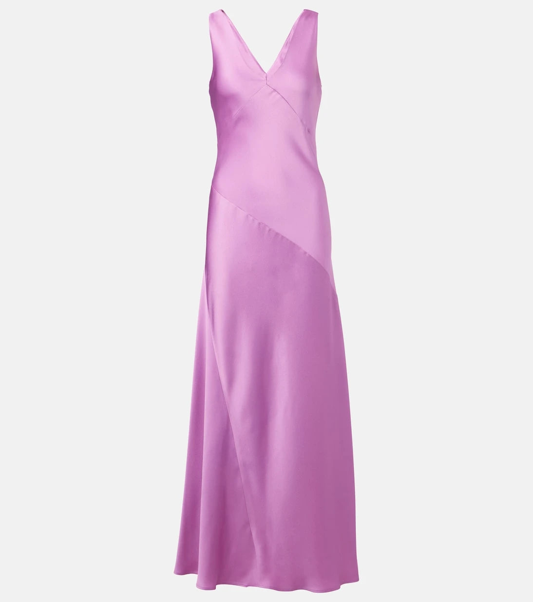 Max Mara - Pilly paneled satin slip dress