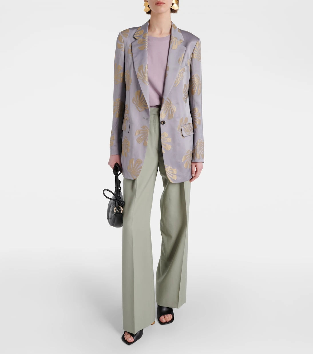 Dries Van Noten - سترة بليزر جاكار مطبوعة