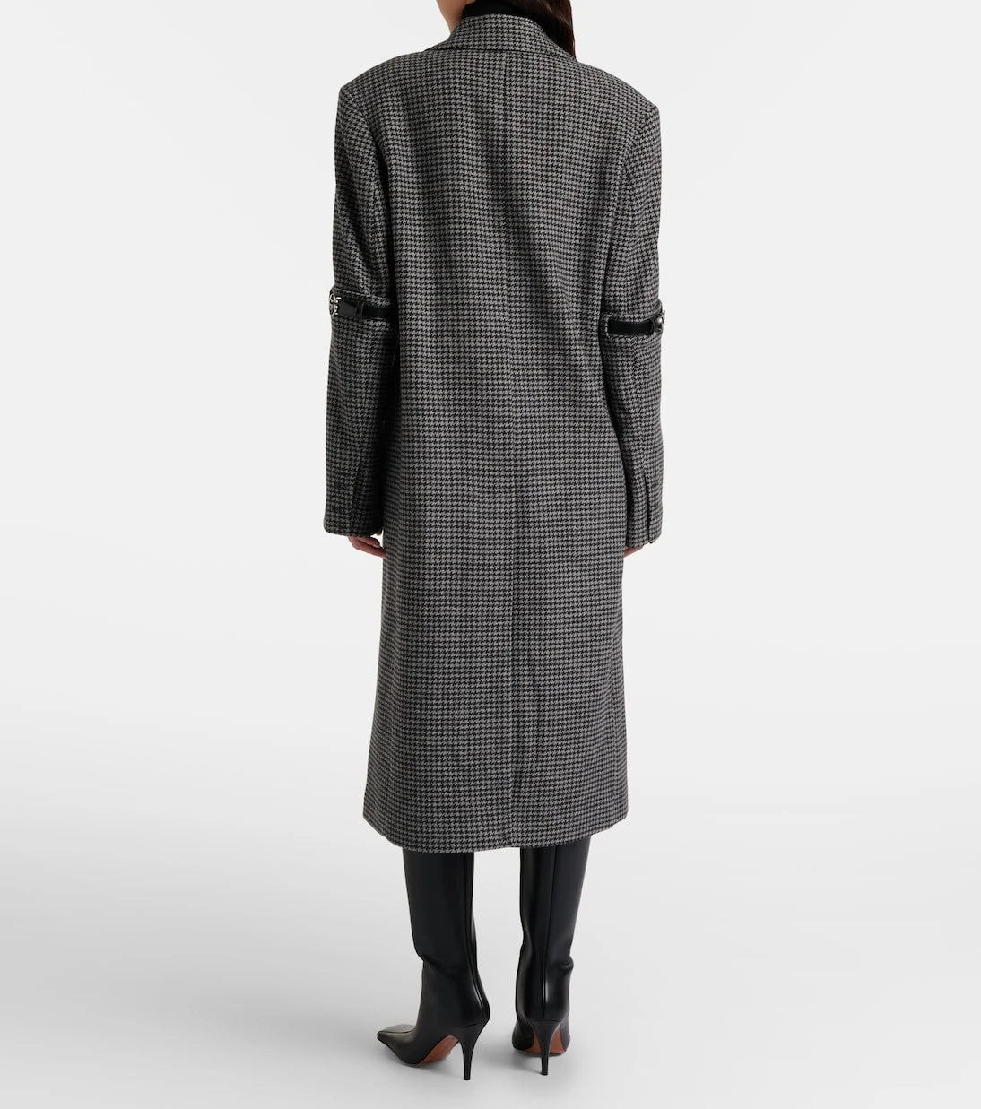 Coperni - Houndstooth wool and cashmere coat