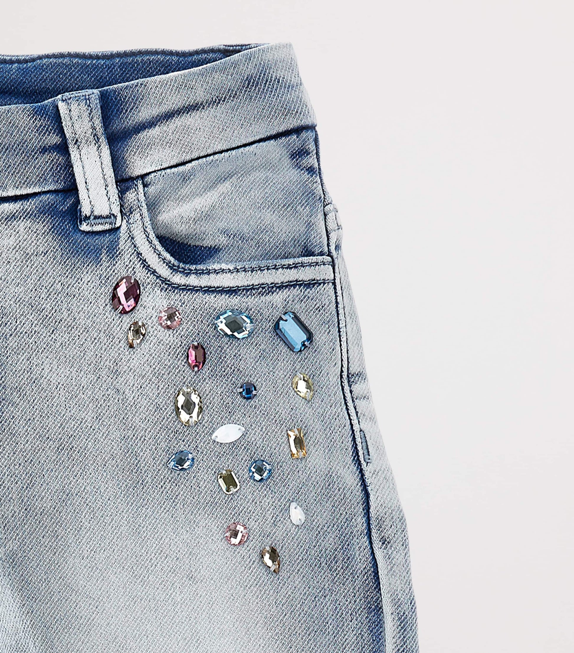 Jewel Stone-Detail Jeans (2-12 Years)