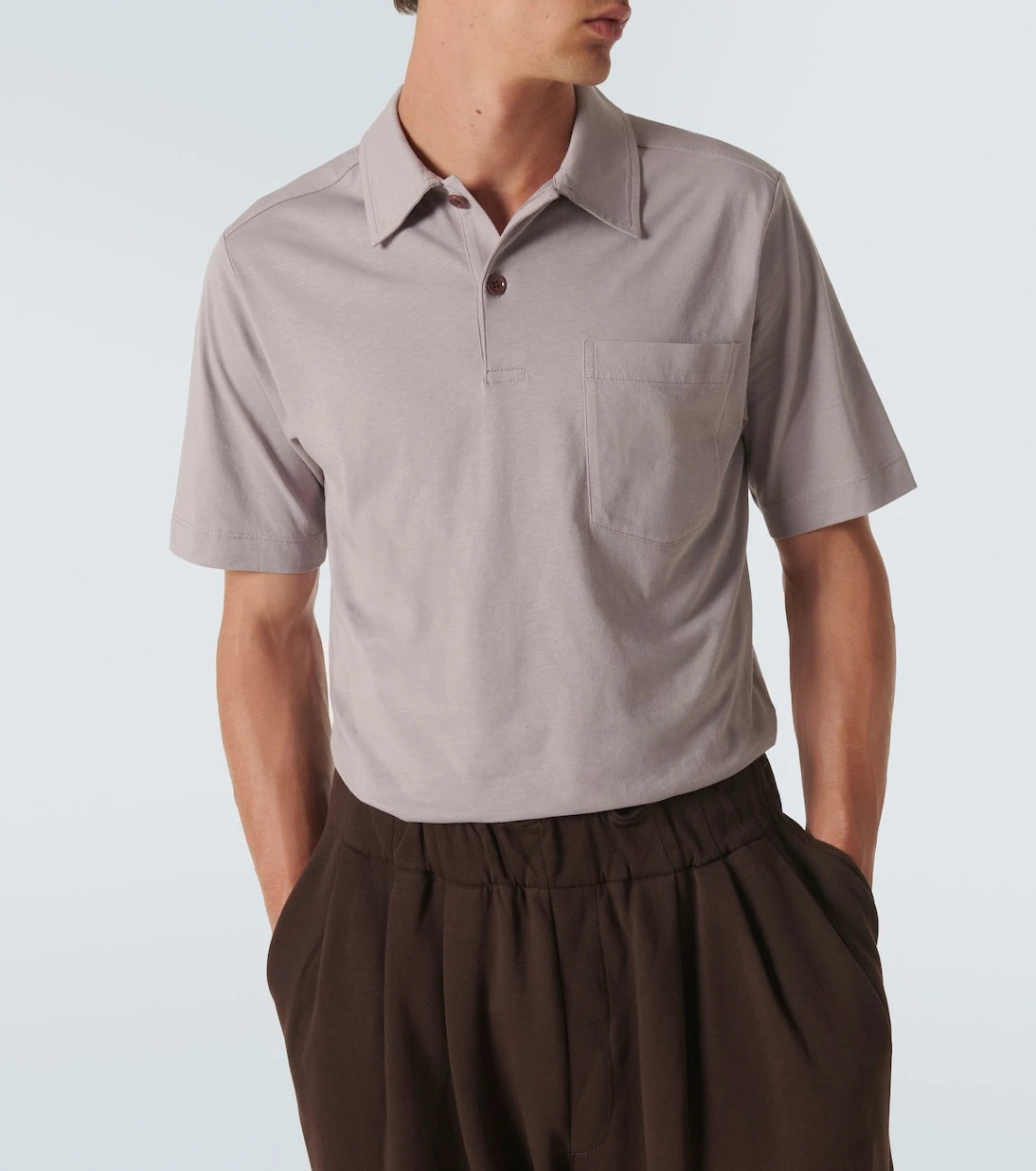Dries Van Noten - Cotton jersey polo shirt