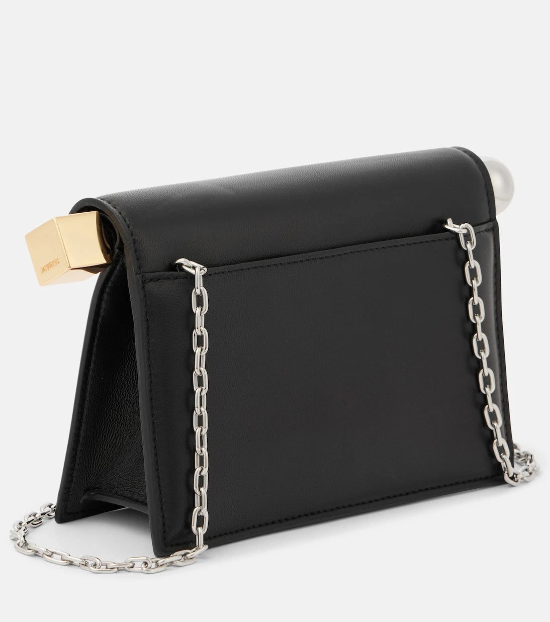 Jacquemus - La Petite Pochette Rond Carré leather clutch