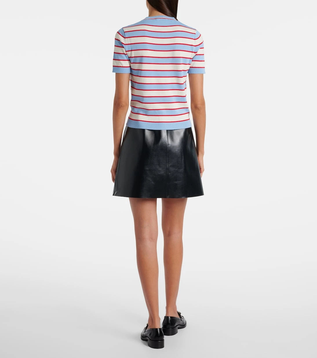 Prada - Knitted striped cotton top