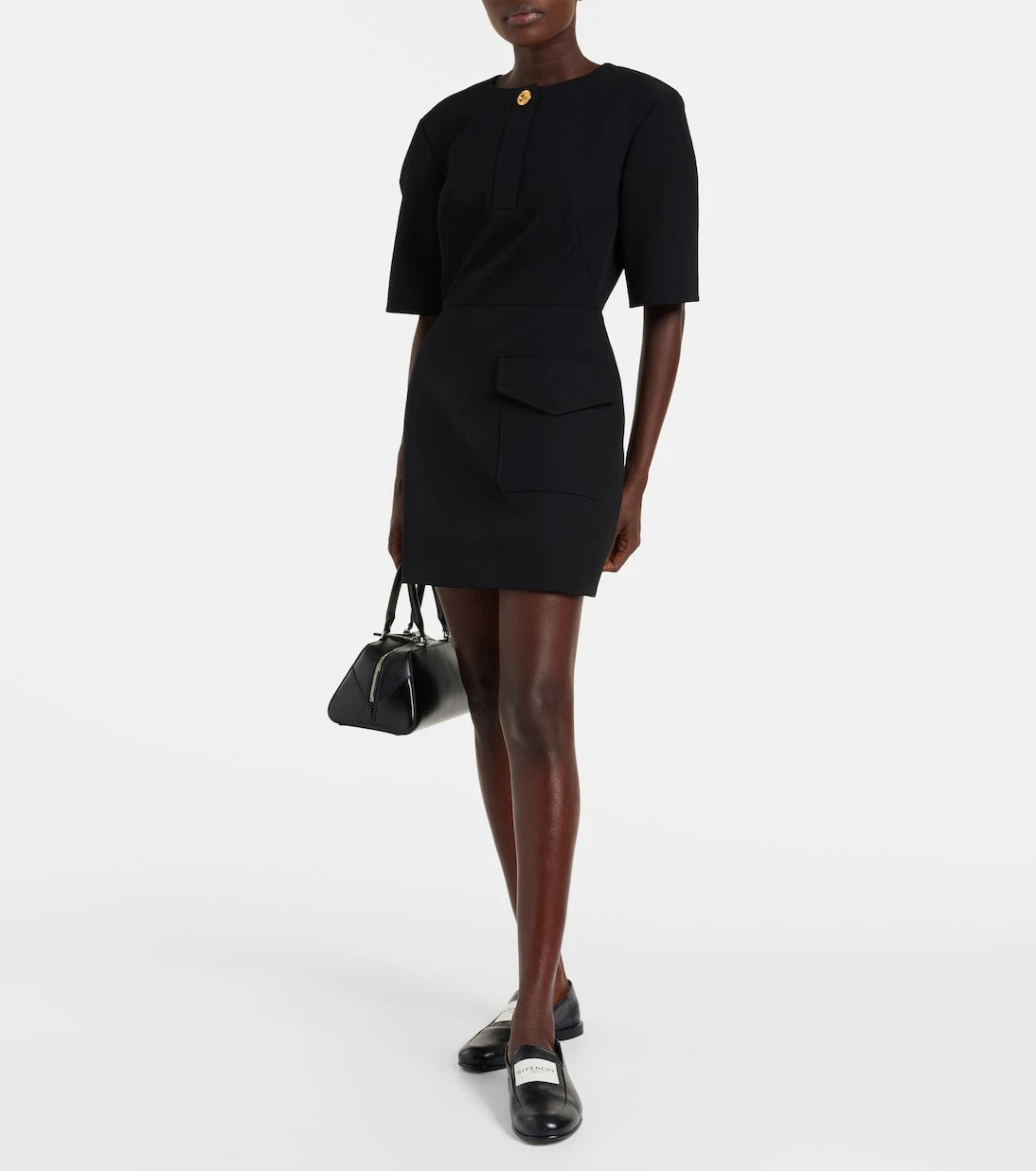 Givenchy - Wool grain de poudre minidress
