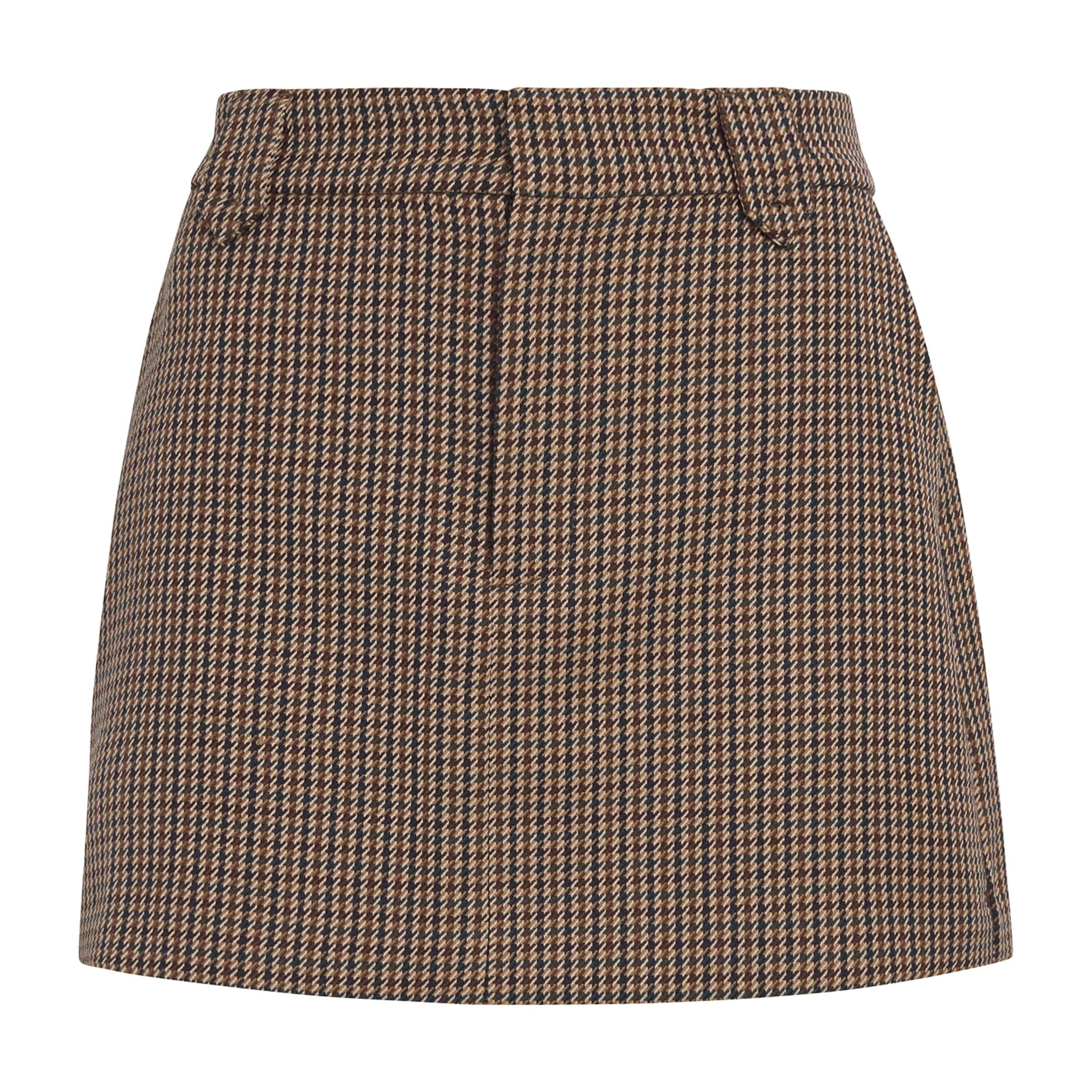 PAIGE Houndstooth Bobbi Mini Skirt