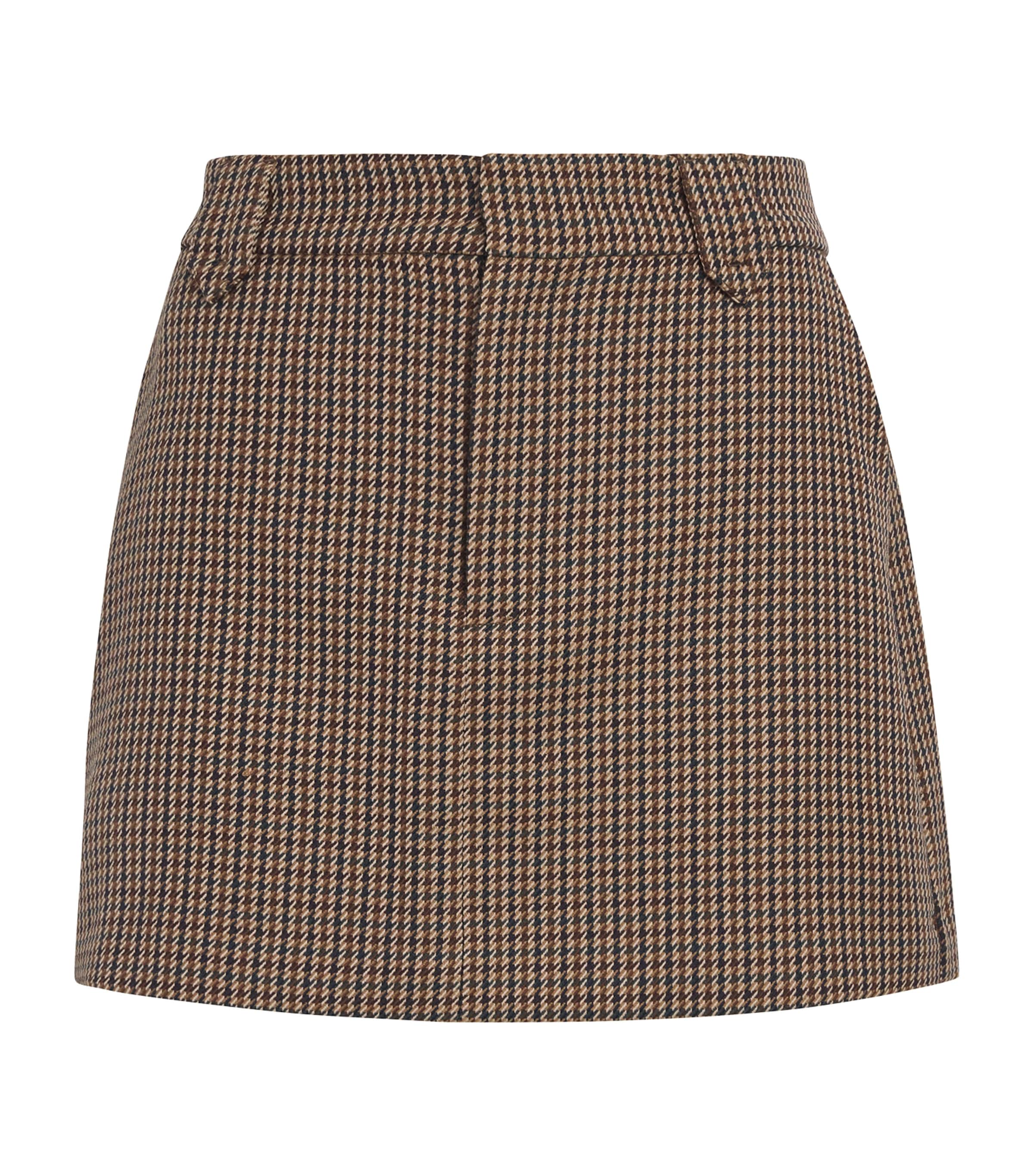 PAIGE Houndstooth Bobbi Mini Skirt