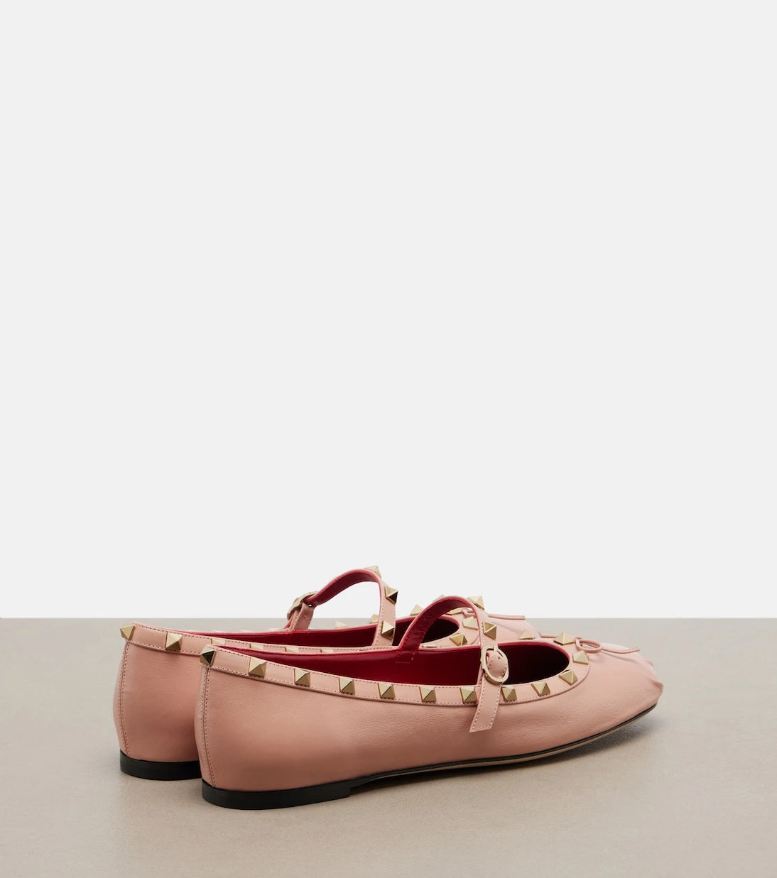 Valentino Garavani - Rockstud leather Mary Jane flats