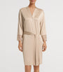Hanro Satin Lace-Trim Lilith Robe