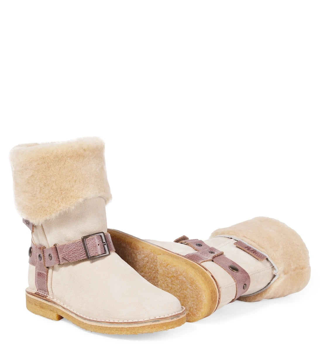 PèPè - Shearling-lined suede boots