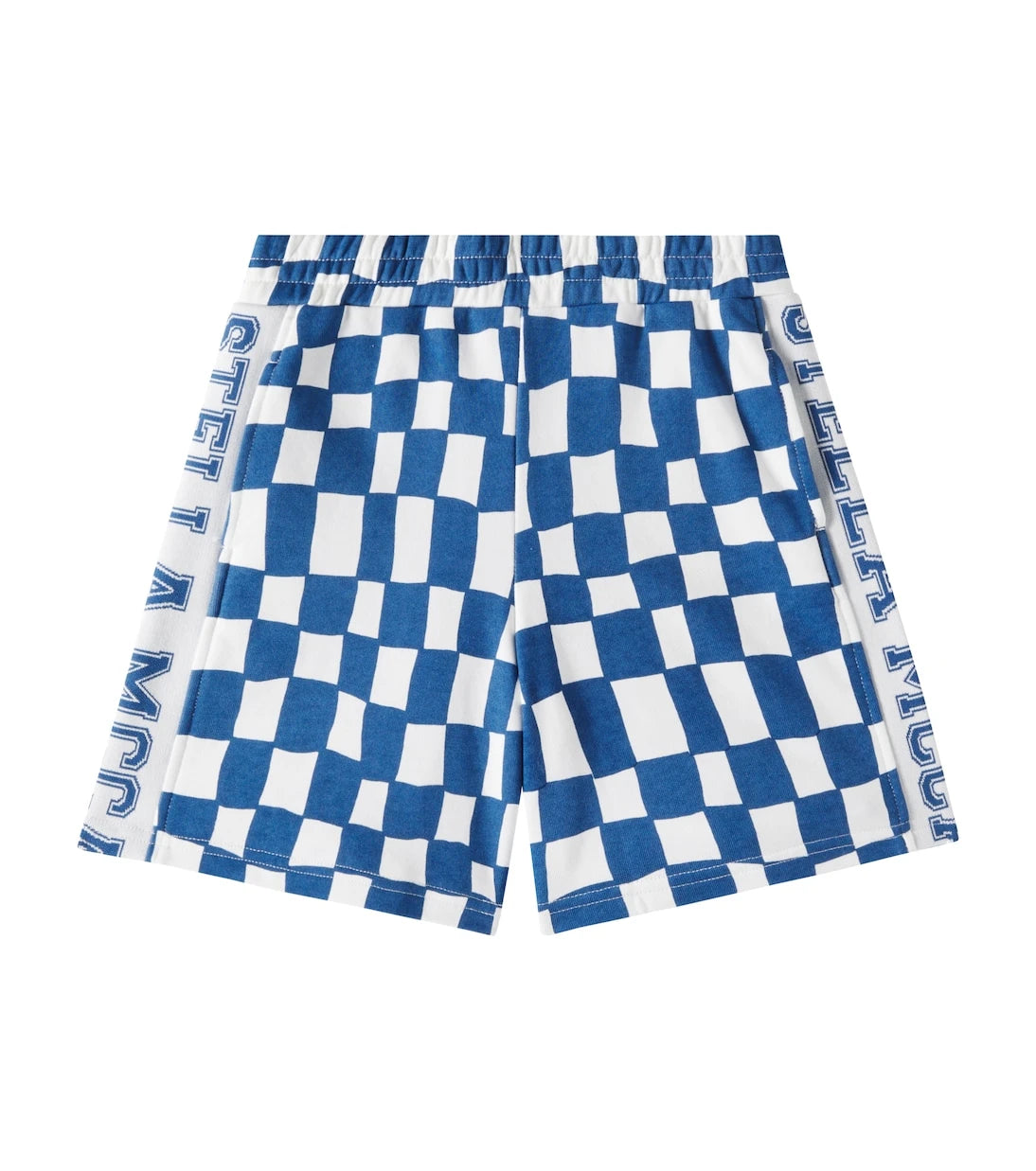 Stella McCartney Kids - Logo checked cotton jersey shorts