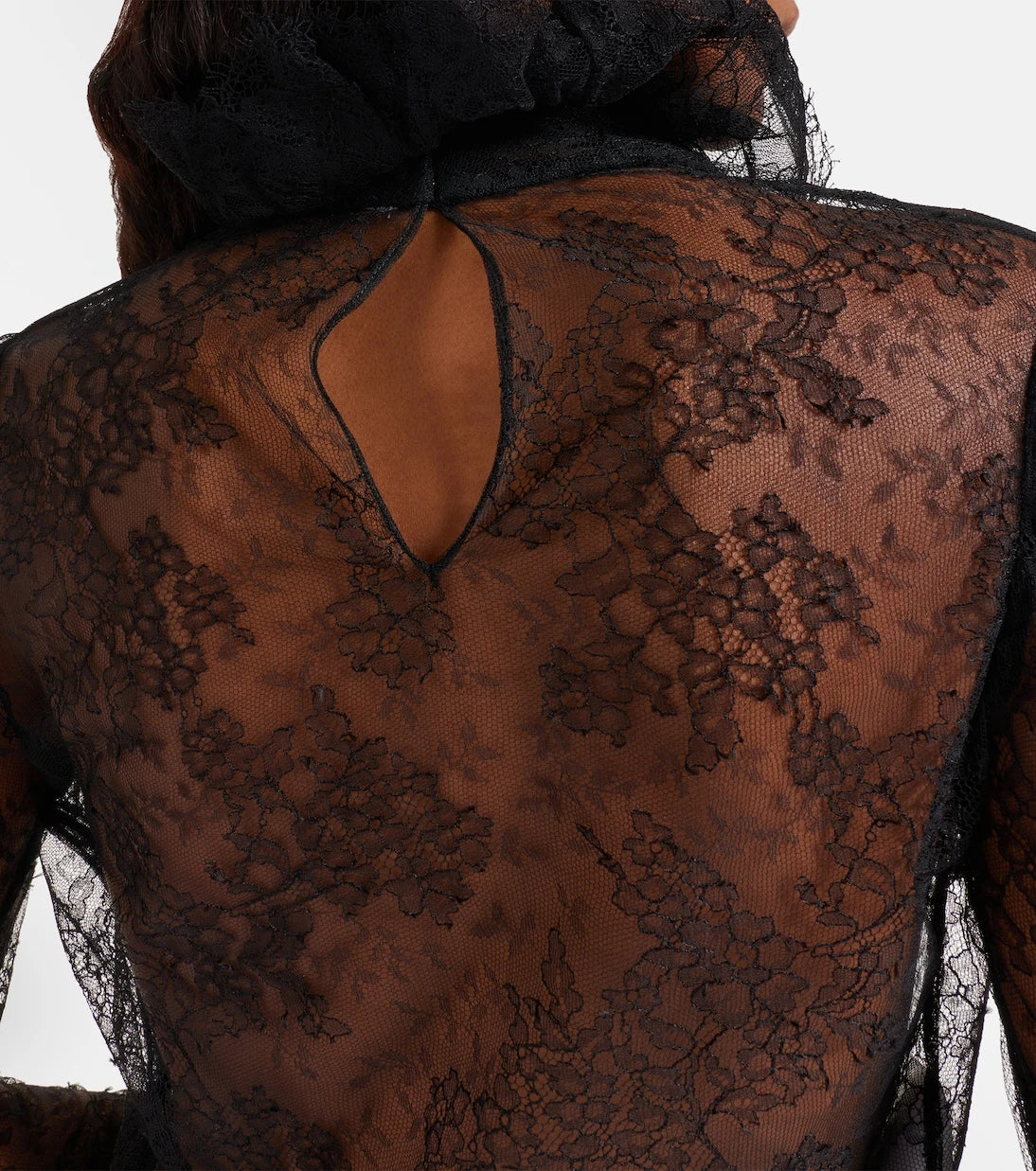 McQueen - Floral lace top