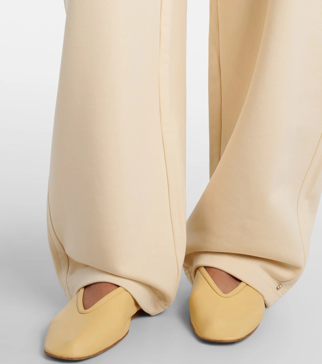 Sportmax - Cotton-blend jersey wide-leg sweatpants